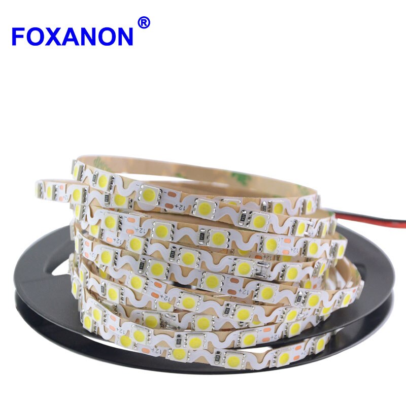 300 leds led strip 5050 12v 5m s vorm ultra smal 6mm bewegwijzering kanaal lichtstrip buigbare reclamebordlampen vervangen led module