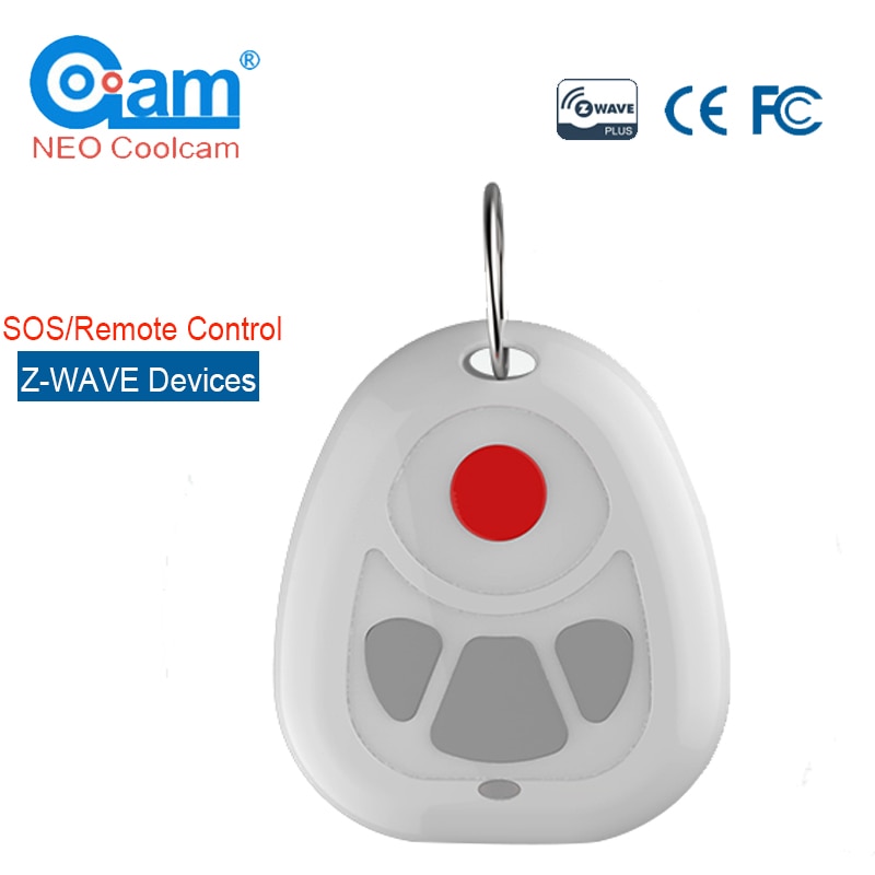 NEO COOLCAM-capteur domotique Z wave Plus, pour maison connectée, alarme SOS à une clé et contrôle à distance, couplage Z wave, capteur domotique