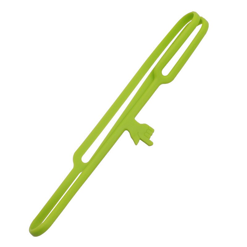 7 Pcs Flexible bookmark Learning Stationery Unique Silicone Finger Pointing Bookmark Elasticity Book Mark: green