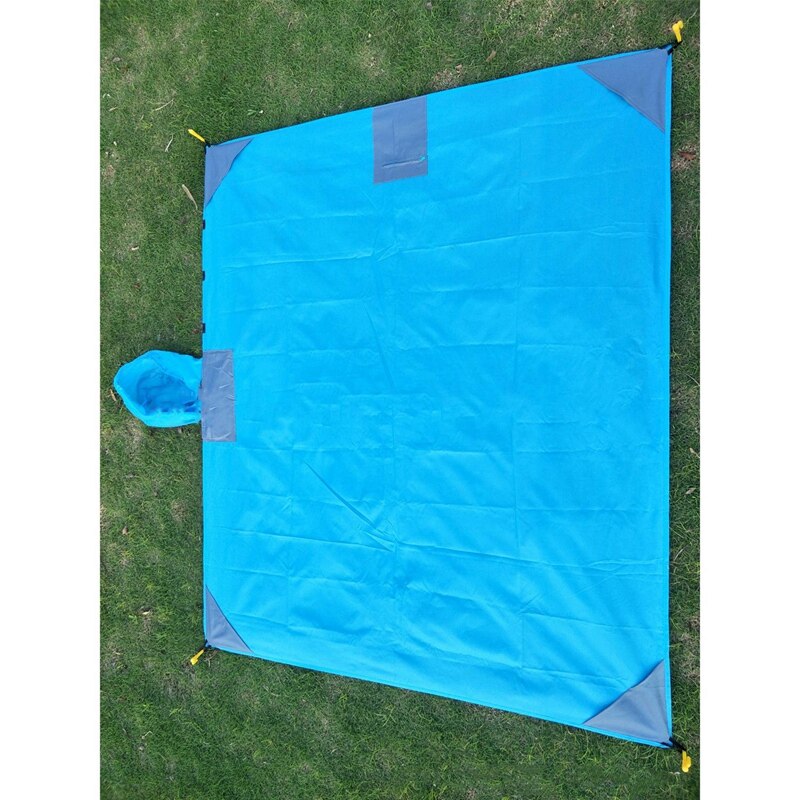 Tragbare 3 in 1 Regenmantel Multifunktionale Boden matt Baldachin Ich bin Freien Picknick matt Feuchtigkeit Pad Tasche Decke