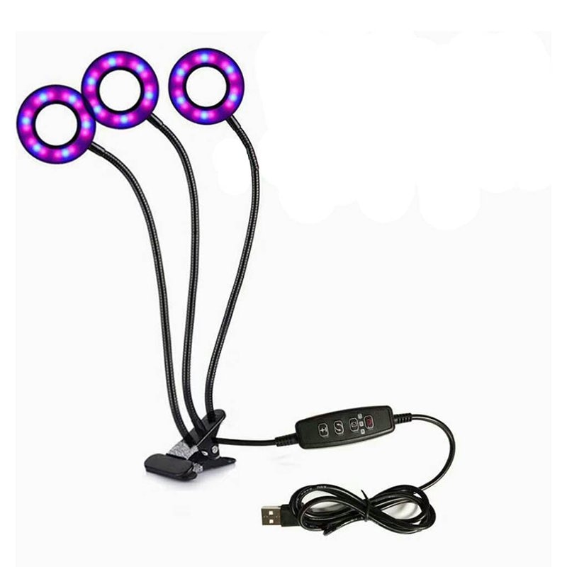 Grow Light,30W LED Grow Lamp Plant Lights Full Spectrum,Auto ON & Off with 3/9/12H Timer 9 Dimmable Levels Clip-On Desk Grow L