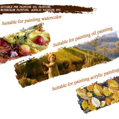 12pcs/set Artist Paint Brushes Set Acrylic Oil Watercolour Painting Craft Art Model Paint By Number Pen Brushes