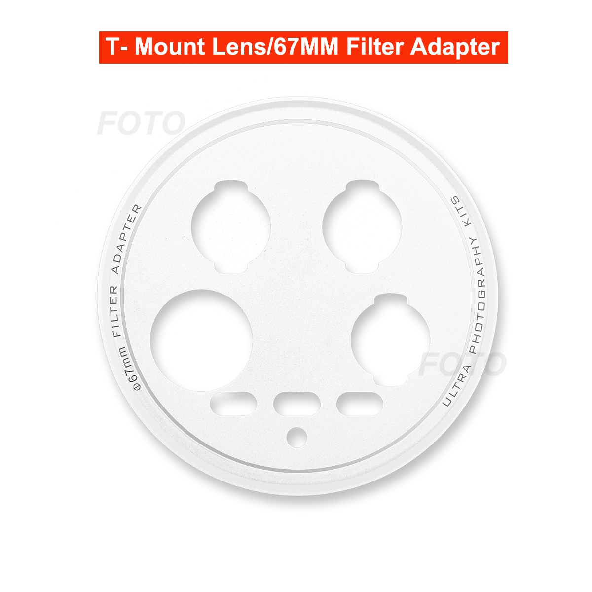 Fotorgear-Kit de fotografía para Xiaomi 14 Ultra, adaptador de lente de cámara de 17mm, anillo de filtro de 67mm, cubierta de lente de teléfono 14U: Morado graduado