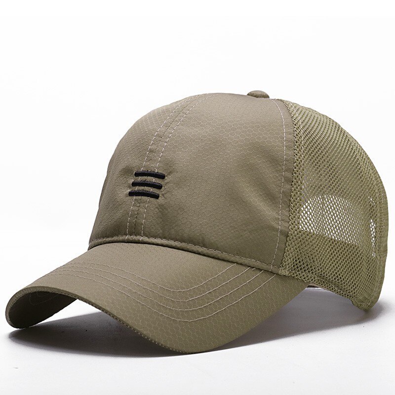 Male Large Size Peak Cap Men Summmer Mesh Truker Hats Big Bone Man Dry Quickly Cool Baseball Caps M 55-60cm L 60-65cm