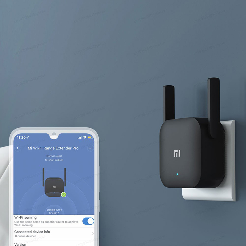 XIAOMI MIJIA WiFi Amplifier Pro，300M 2.4G Network Expander Repeater Power Extender Roteador，2 Antenna，For Mi Router Wi-Fi