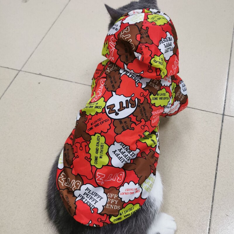 Veste polaire à capuche pour animaux de compagnie, manteaux imperméables et chauds pour chiens et chats, tenue d&#39;hiver à la pour petits chiens