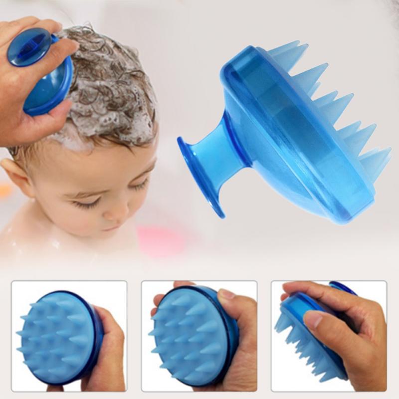 Bebê shampoo escova crianças banho de silicone escovas shampoo macio massagem pente crianças lavagem ferramenta de cabelo cuidados com o bebê acessórios