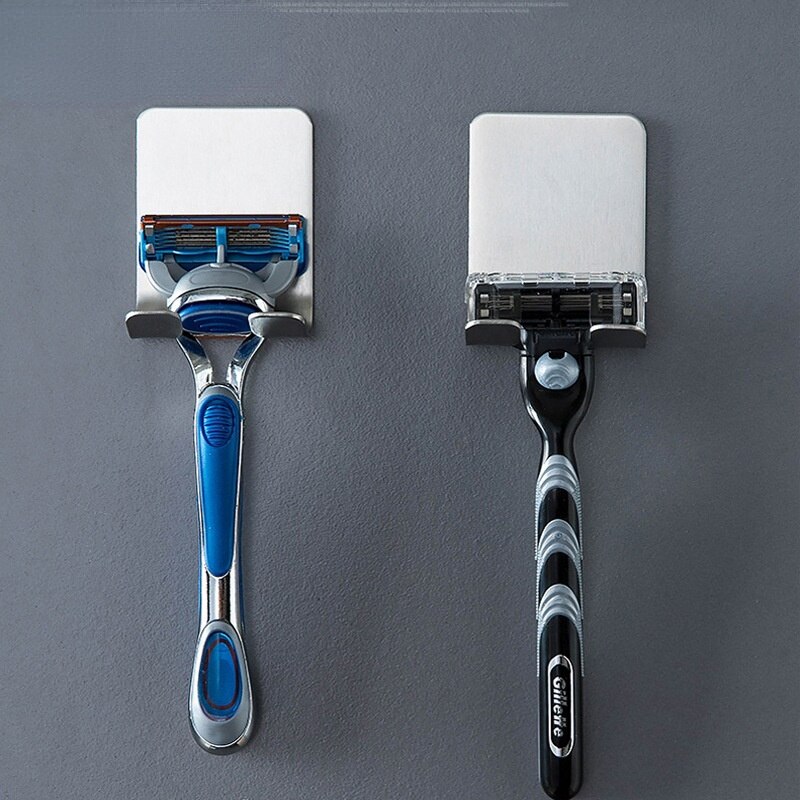 Rvs Scheren Scheermes Houder Douche Badkamer Muur Scheermes Rack Mannen Scheerapparaat Plank Hanger Keuken Accessoires Opslag Haak