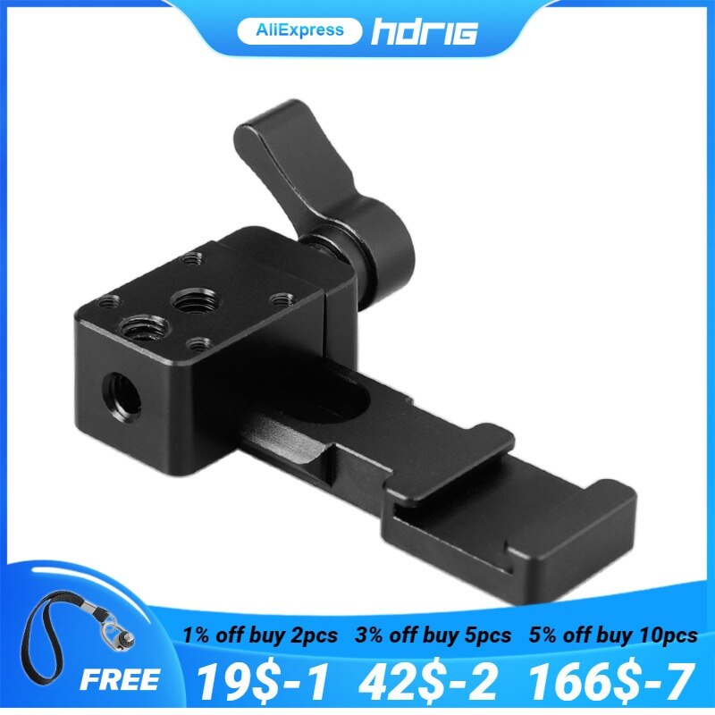 Hdrig Swat Rail Klem &amp; Koude Schoen Met Nato Rail Adapter &amp; 1/4 Schroef Voor Camera Kooi En Handgrepen