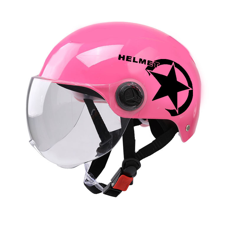 Ultra-light Safety Motorbike Helmet Scooter E-Bike Motorcycle Helmet Moto Casco Half Face UV Protector Helmet: 02