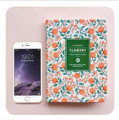 Schedule Weekly Planner Notebook Cute Little floral Flowers Notepad Hand book: A5 orange