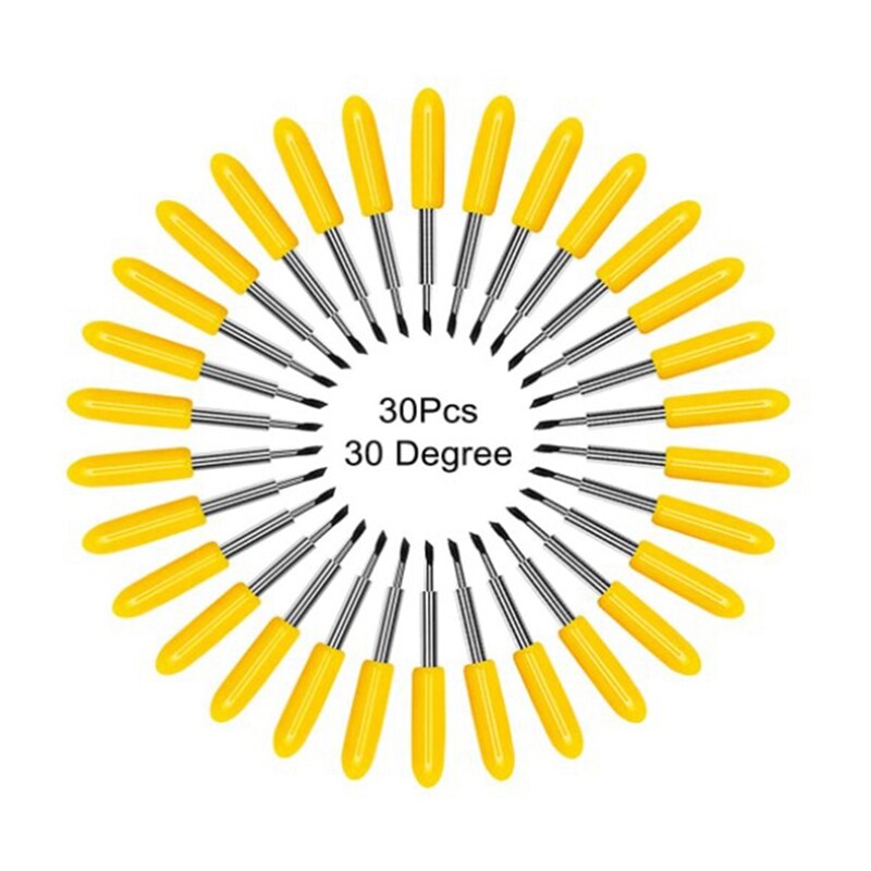 BMBY-30Pcs de 30 grados para Plotter Roland, cuchilla para cúter, cortador, herramientas de corte y tallado