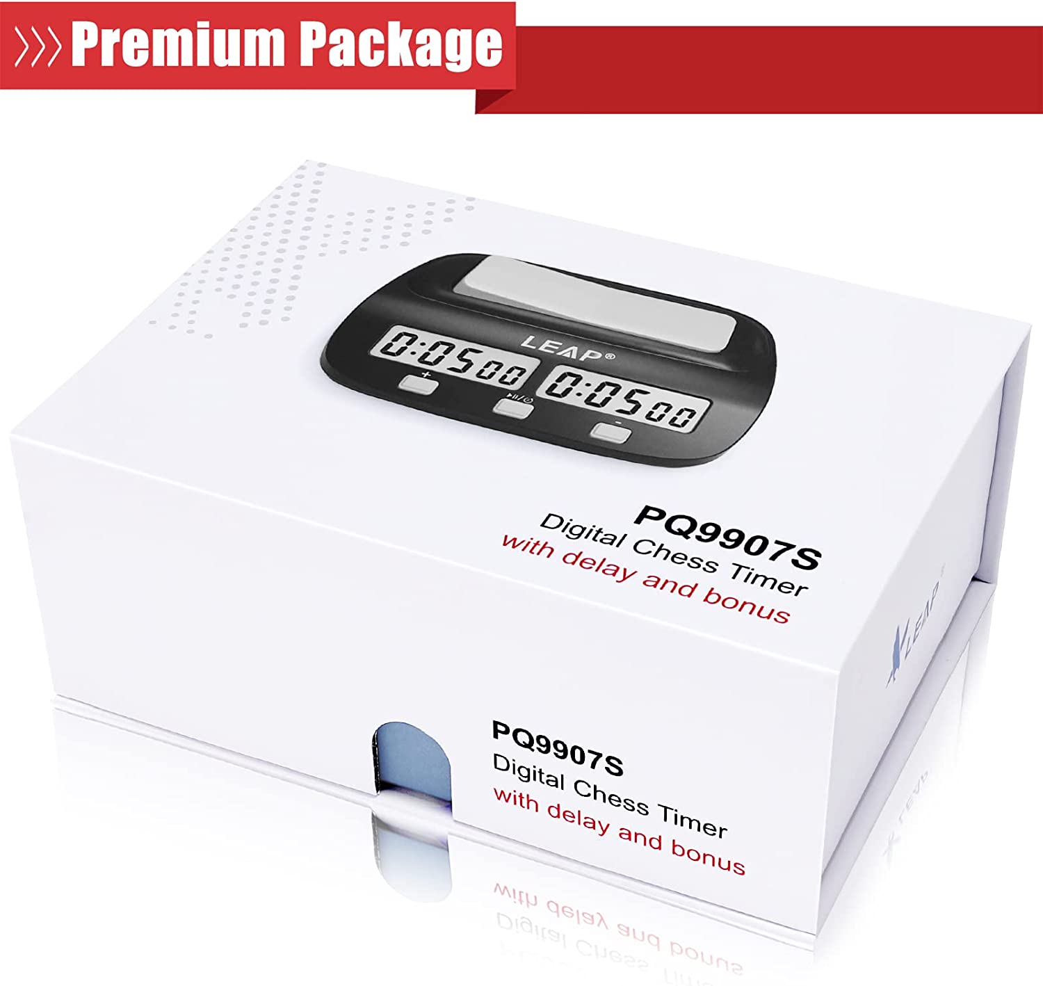 LEAP Chess Clock Digital Count Down Chess Timer Board Games Bonus Competition Master Tournament with Alarm Function