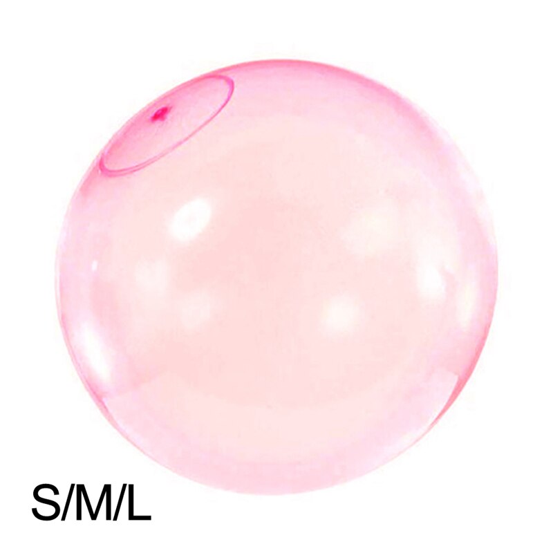 Magic Ball Bubble Giant Amazing Bubble Ball Blow Up Balloons Toy Fun Party Summer Game Bubble Ball Stress Ball Outdoor: M Pink