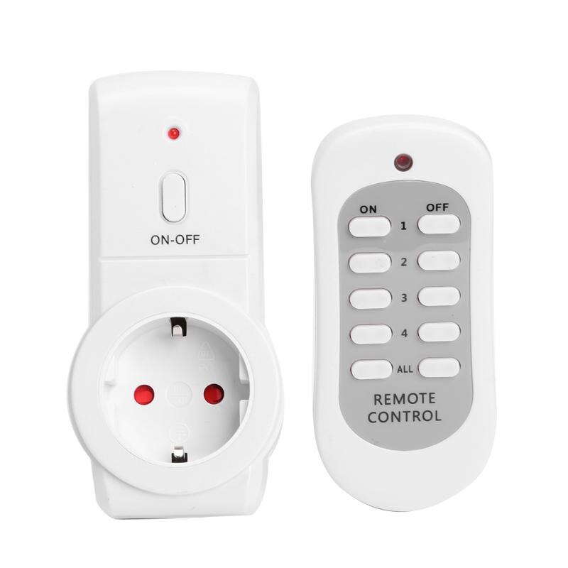 UK Plug Environmental Protection and Durability 230V 10A Wireless Remote Control Light Switch Remote Socket Power Outlet