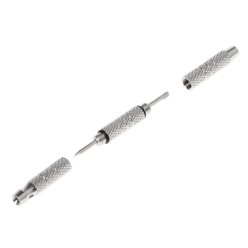 4 In 1 Schroevendraaier Horloge Bril Reparatie Tools Aluminium Staal Draagbare Mini Kits U90E