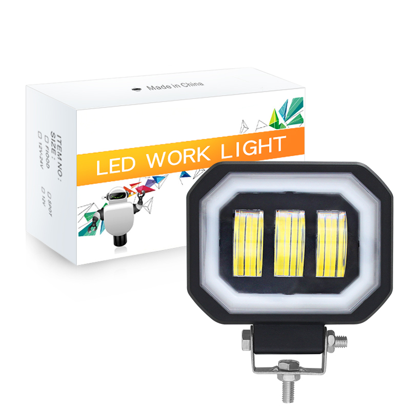 Lens 4 Inch Led Werk Licht 30W Wit Voor Motorfiets Suv Auto 4X4 Vrachtwagen Rijden Lichten
