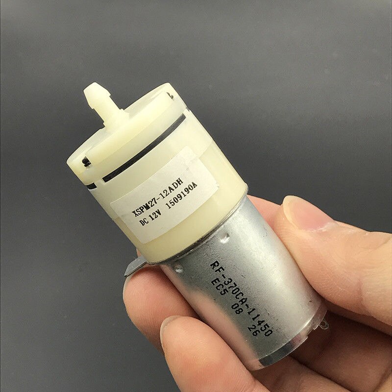 XSPM27-12ADH DC 6V 9V 12V Small Mini Air Pump Micro RF-370CA Motor 4.8mmshatf Oxygen Pump DIY Aquarium Water Fish Tank 70KPa