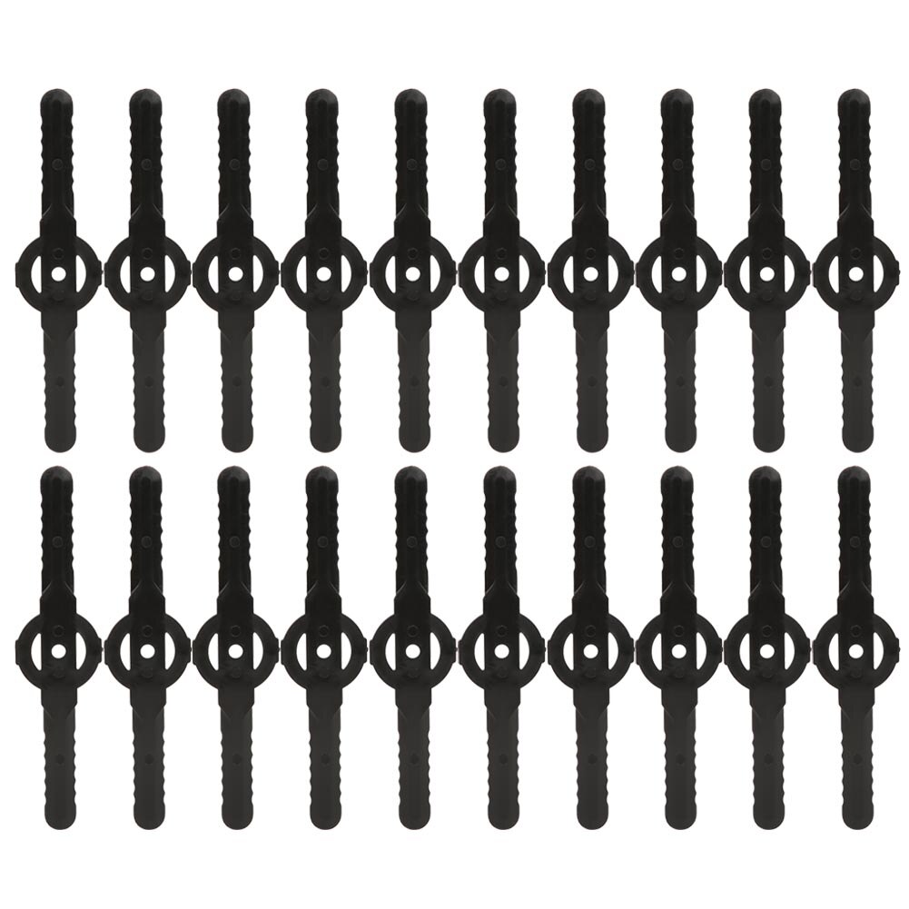 20Pcs Lawn Mower Long Blade Safety Plastic Mowing Machine Parts Accessories Lawn Care Tool Plastic Lawn Mower Long Blade