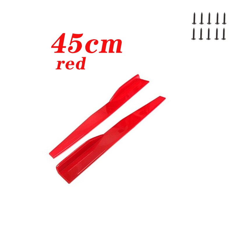 Faldón lateral para puerta de coche, difusor de parachoques, 2x45CM, para Alfa Romeo 159, Kia Ceed, Rio, Cerato, Sportage, Subaru, Foreste Impreza, Saab: 45cm red