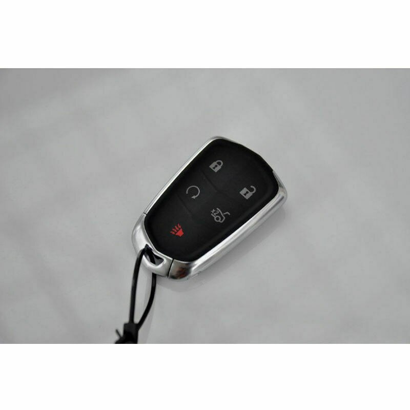 Carbon Fiber Keyless Fob Smart Key Case Cover Voor Cadillac XT5 Xts Cts Ats