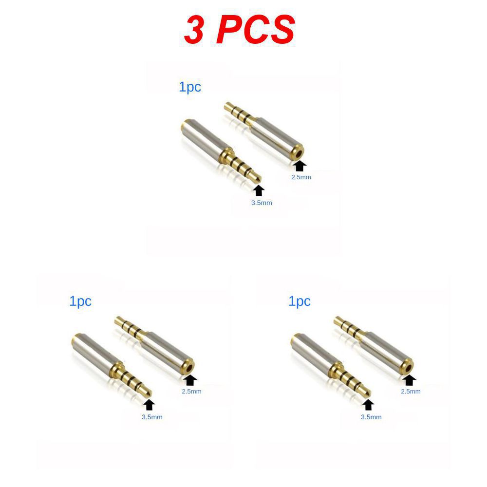 Jack 3.5 mm to 2.5 mm ljudadapter 2.5mm hane  to 3.5mm honkontakt för aux-högtalarkabel hörlursuttag 3.5: Grön