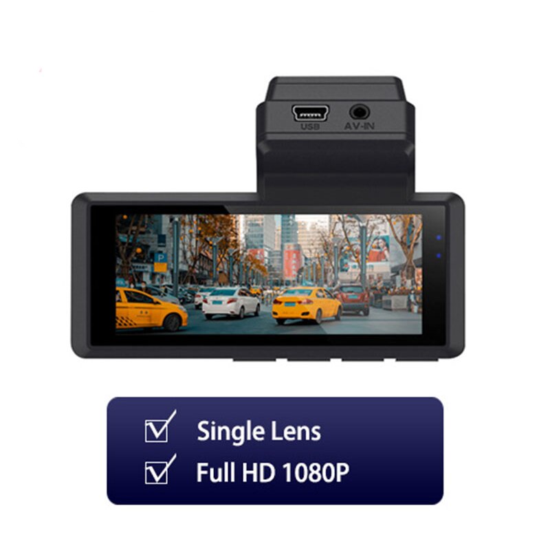 Hidden Dash Cam Dual Camera 1080P 3'' Car DVR Mirror IPS Touch Auto Video Recorder Dashcam 24h Parking Lens Sensor Night Vision: No Rear Camera / None