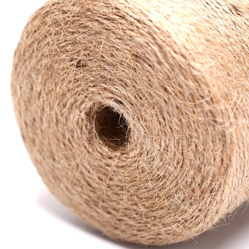 Jute naturel ficelle toile de Jute ficelle chanvre corde fête mariage emballage cordons fil bricolage Scrapbooking fleuristes artisanat décor