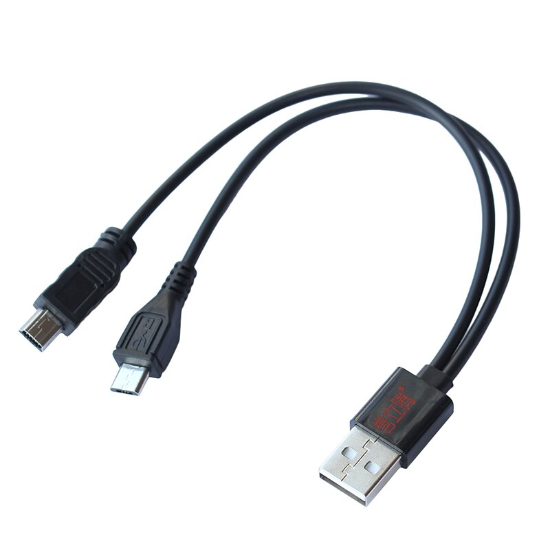 Cable de carga Micro USB multifuncional para Android y dispositivo Mini USB, 15cm