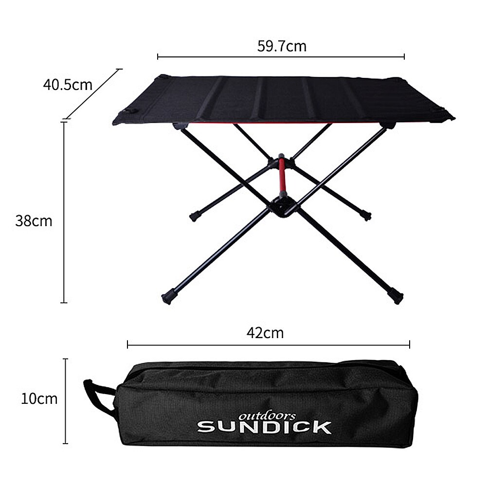 Portable Foldable Camping Table Aluminum Alloy Outdoor Furniture Dinner Desk for Family Party BBQ Picnic