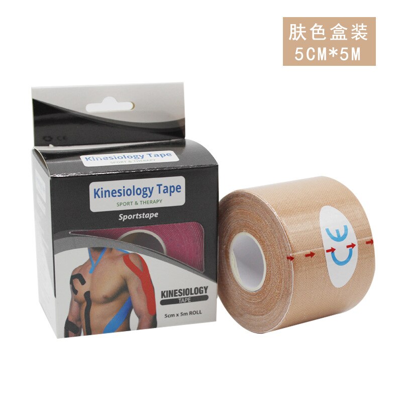 Elastische Sport Bandagen Kinesiologie Band Aufkleber Für Muskeln Kinesioteip Fitness Intramuskuläre Sport Schutz Band: Sports tape F / 5cm x 5m