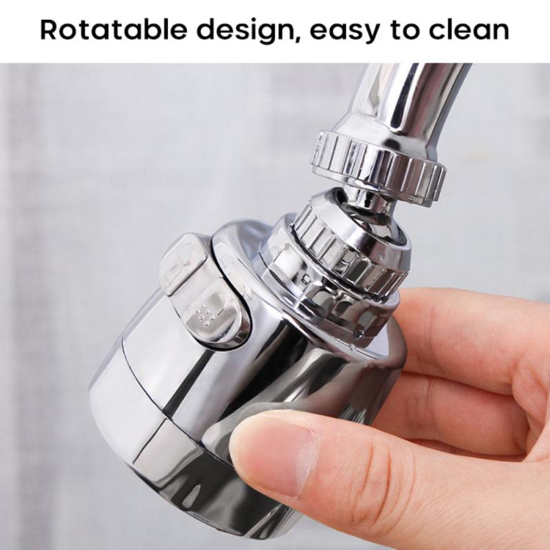 Kitchen Adjustable Flexible Faucet Taps Sprayer 360° Rotatable Filter Splash-Proof Universal Extension Part Tap Kitchen Tool