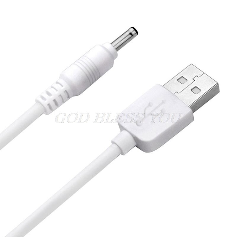 Usb til  dc 3.5v opladningskabel udskiftning af foreo luna / luna 2/ mini / mini 2/ go / luxe ansigtsrens usb opladerledning 100cm