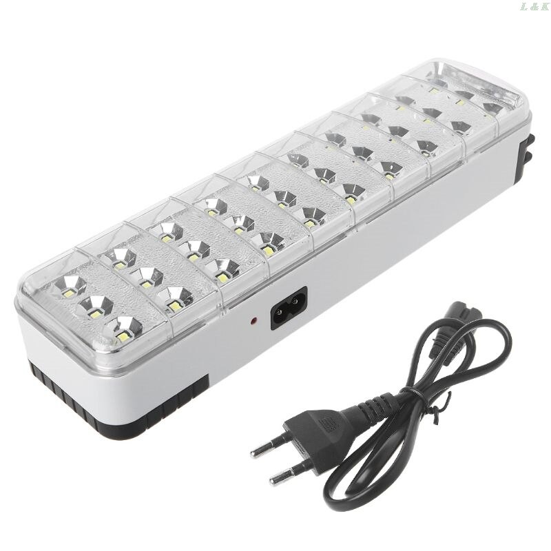Luz de emergencia multifunción recargable, 30LED, lámpara de seguridad, 2 modos, para el hogar, Campamento, al aire libre: Default Title