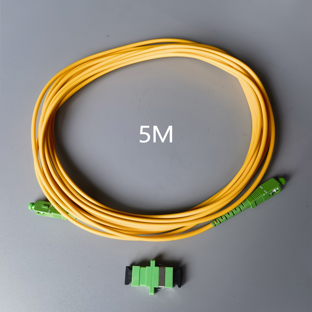 Cable Fibra Opitca 1.5/3/5/15/20/30M SC/APC-SC/APC Indoor FTTH SM optical fiber cables fiber optic connectors: black