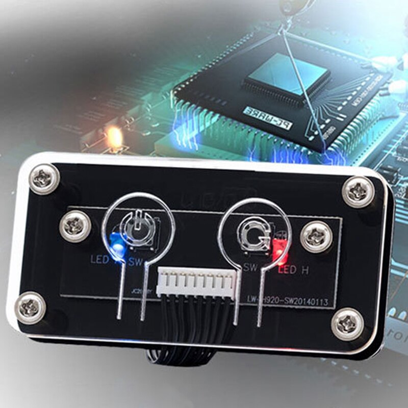 Desktop Computer Switch External Power Switch Power Button+Restart Button PC Case Power Supply Button