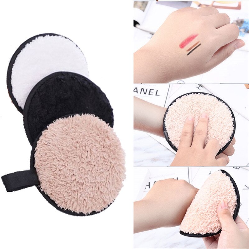 Zachte, veelkleurige make-up puff, microvezel spons, doekje, make-up remover, gezichtsreiniger, make-up tool, schoonheid, koreaanse buffy
