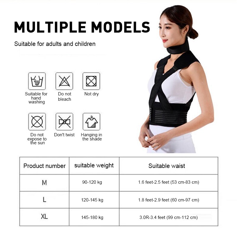 Zelf Verwarming Brace Ondersteuning Riem Terug Houding Corrector Spine Terug Schouder Lumbale Houding Correctie Voor Terug Ondersteuning
