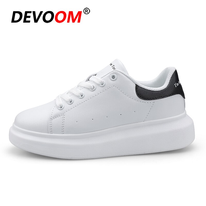 Chaussures De Skateboard blanches pour femmes, chaussures De Skateboard en toile , espadrilles décontractées: white black / 5.5