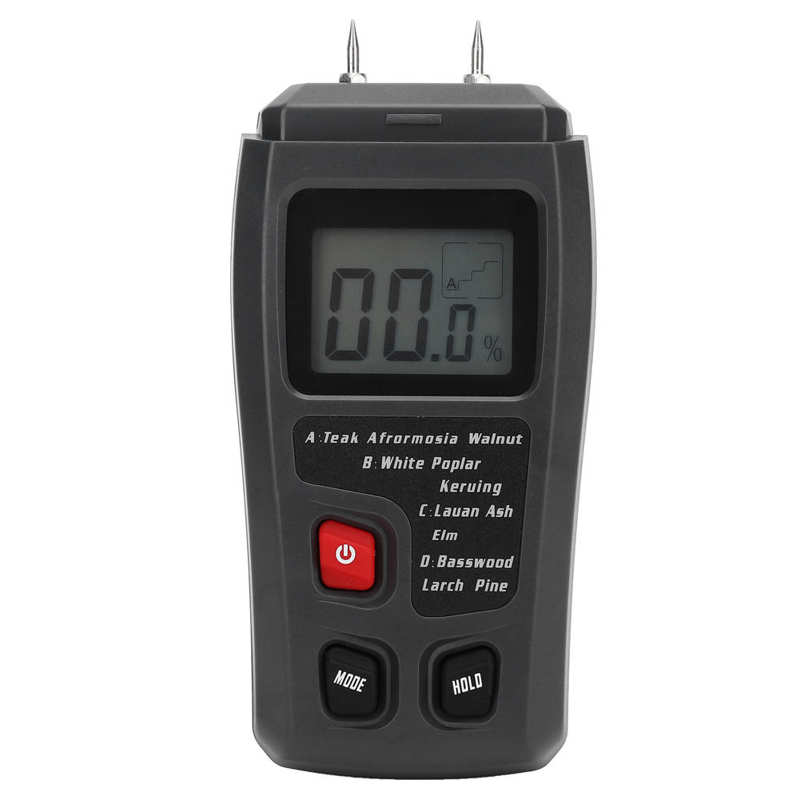 Medidor de umidade madeira digital parede papelão caixa umidade seca molhada precisão tester 1000 ma abs 6f22