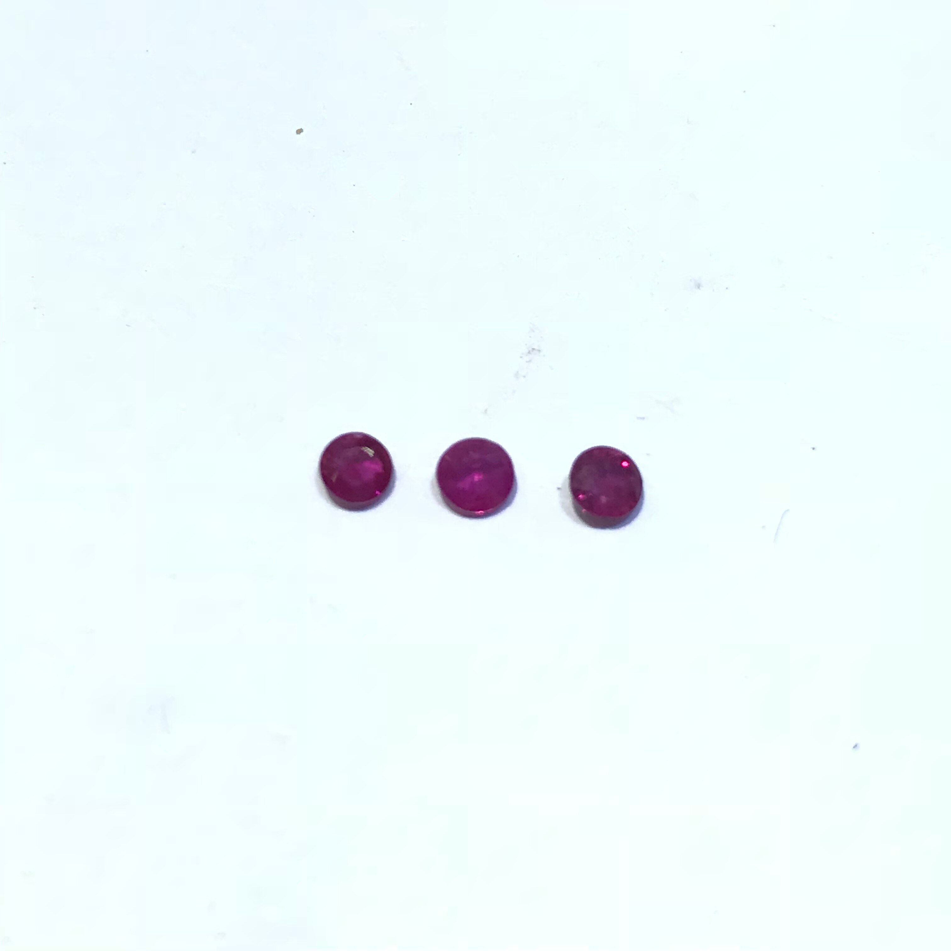 3mm natural ruby loose gemstone for jewelry DIY natural Africa ruby loose stone jewelry DIY