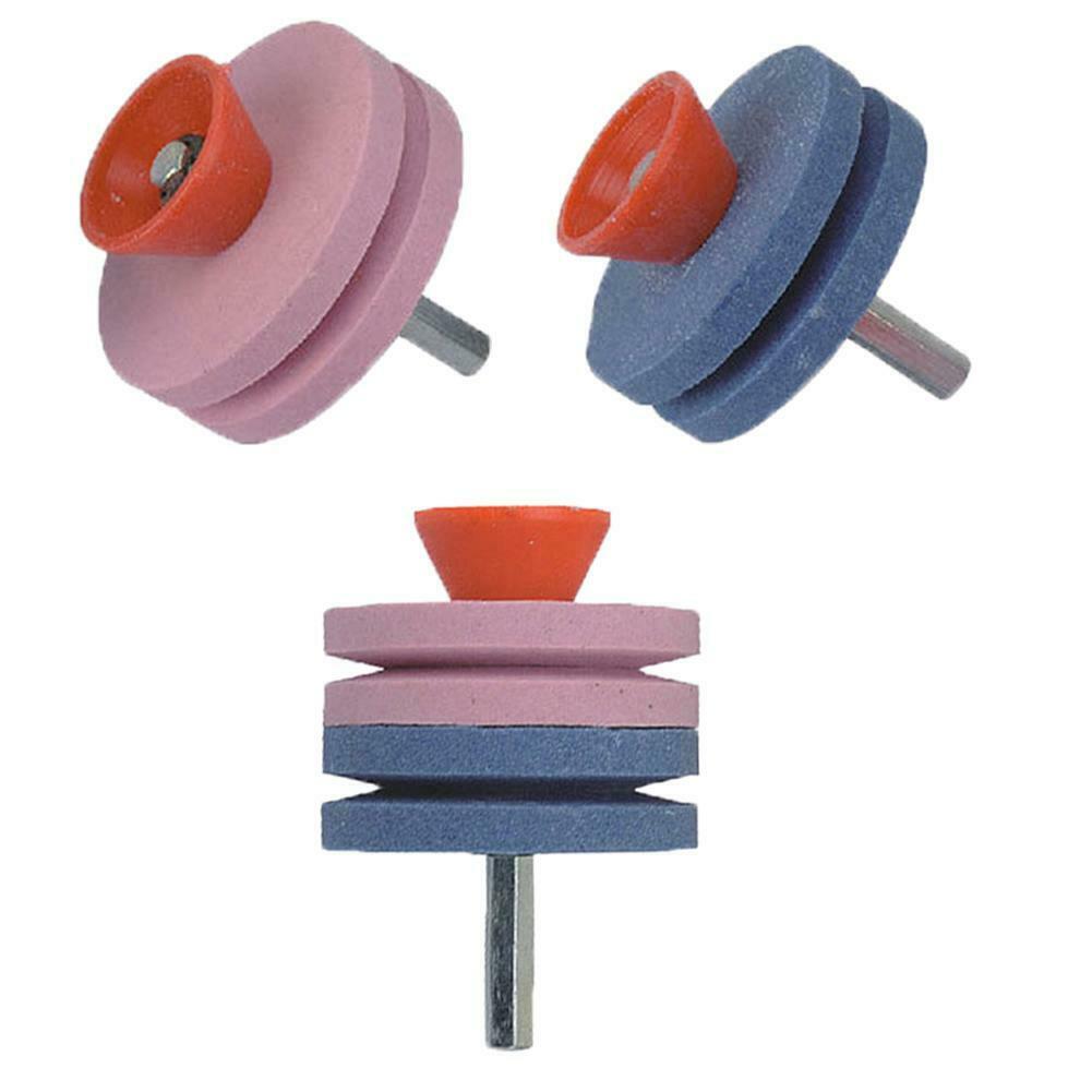 Lawnmower Rotary Blade Garden Tool Sharpener Rotary Drill Blade Sharpener Lawn Mower Grinding Rotary Abrasive Wheel Drill Tool