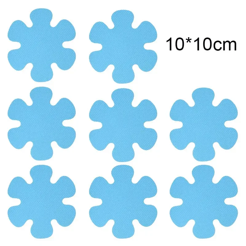 6/12/20PCS Anti Slip Bathtub Stickers Waterproof Flower Shaped Self-Adhesive Safety Shower Anti-Slip Appliques for Home Bathroom: PURPLE / 1700MMx2400MM