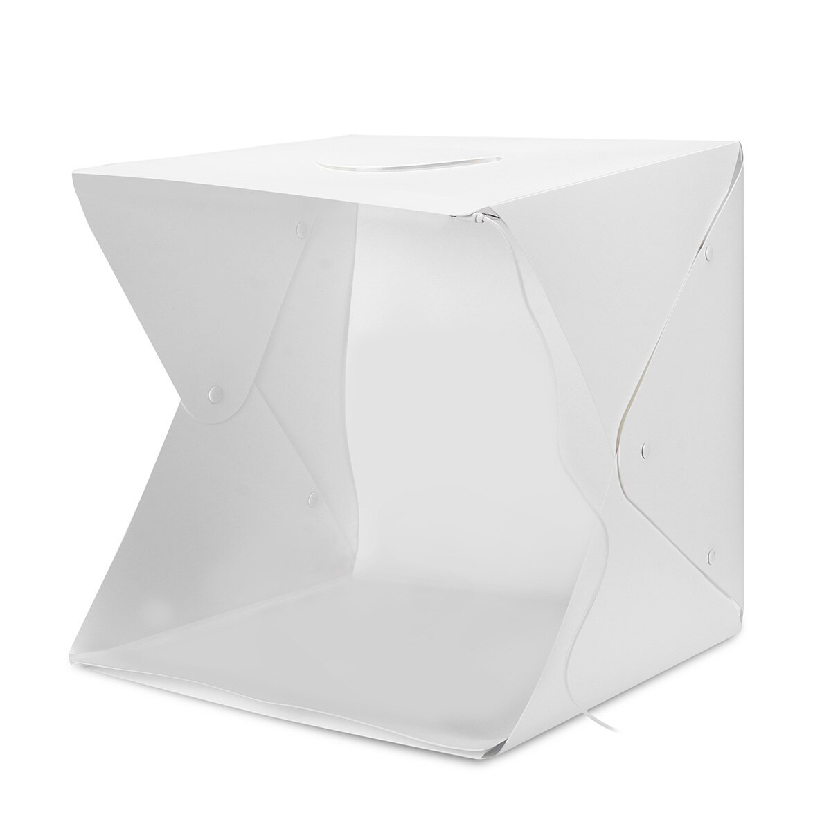 Bærbar foldbar lysboks fotografering studio softbox led lys blød boks telt kit til telefon kamera foto baggrund