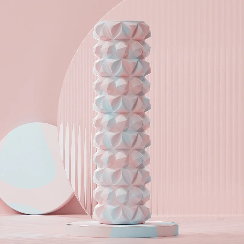 Eva 30cm 45cm skumrulle muskelmassage gym yoga myofascial release roll søjle til sport skaft fitness lændehvirvel ryg: Sort