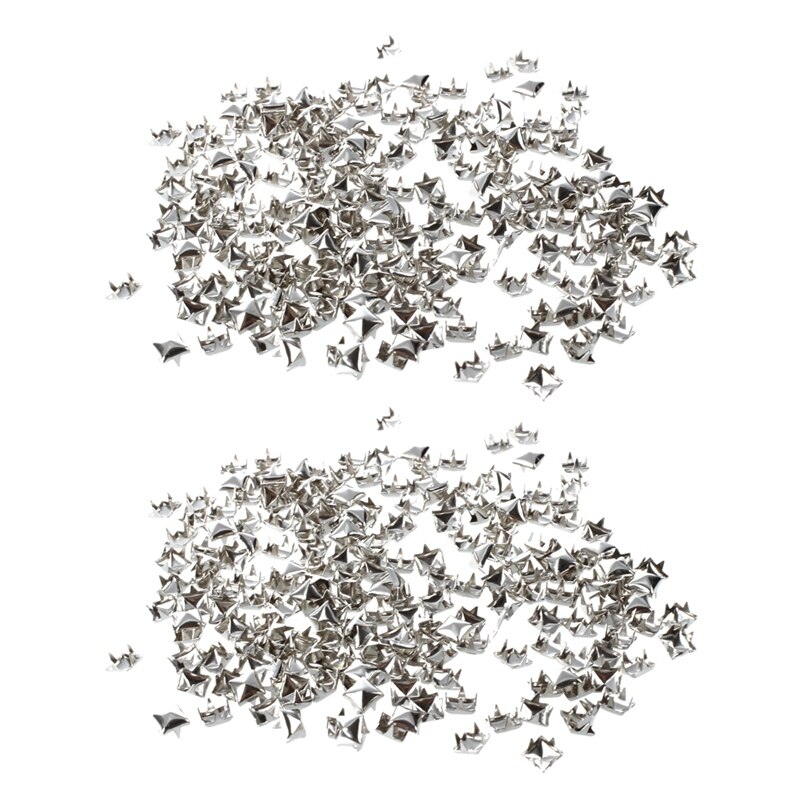 400 Stck Kupfer 6 Mm Silber Pyramide Nieten Pyramiden Nieten Dekoration: Ursprünglich Titel