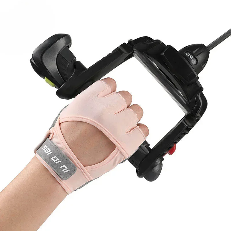 Halfvinger fietsen GYM Workout Fitnesshandschoenen voor mannen en vrouwen Slijtvast Antislip Pols Fietsen Gewichtheffen Sport