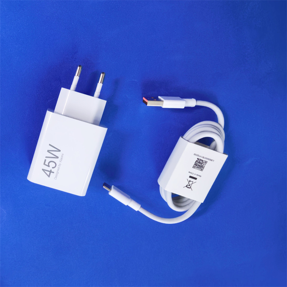 Original Xiaomi Redmi Note 14 Pro 45W Turbo Charger Fast Charge EU Adapter Type C Cable For Mi 11T 10T POCO X3 NFC X4 GT M5S M6: BR