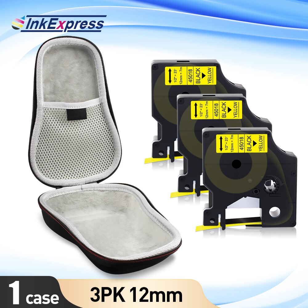 Przenośna drukarka do etykiet skrzynka dla Dymo LabelManager 160 280 drukarka etykiet COLORPOP EVA Box LM160 torba ochronna torba 45013 taśma: 1 Case-Set 8