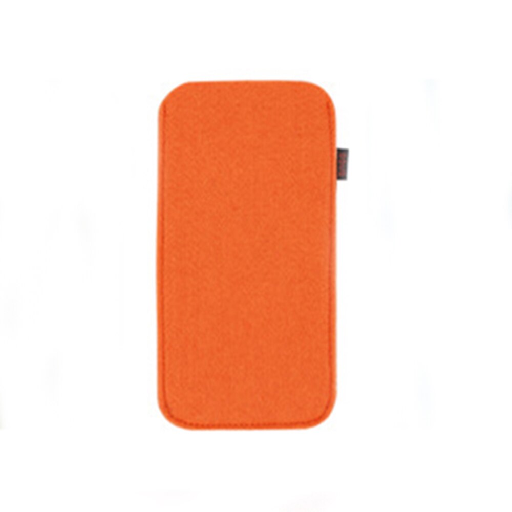 1pc unisex briller etui blød filt stof solbriller taske briller pose brillebeskytter briller tilbehør: Orange